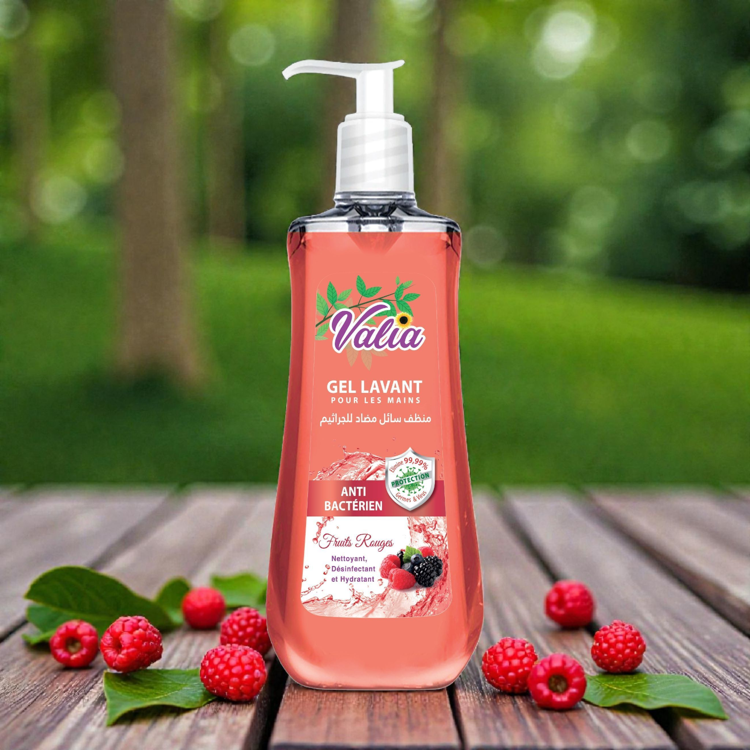 Valia Gel Lavant Mains - Fruit Rouge